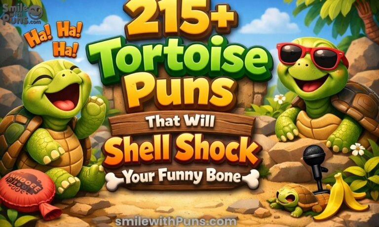 215+ Tortoise Puns That Will Shell Shock Your Funny Bone