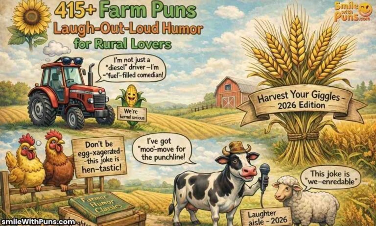 415+ Farm Puns Laugh-Out-Loud Humor for Rural Lovers