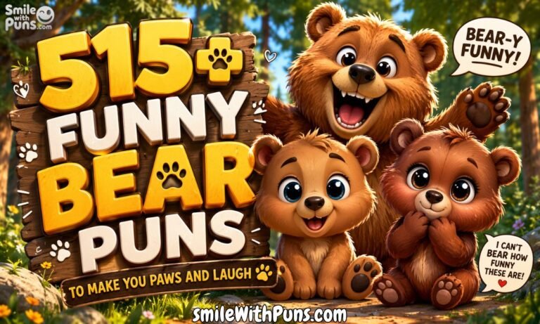 515+ Funny Bear Puns to Make You Paws and Laugh