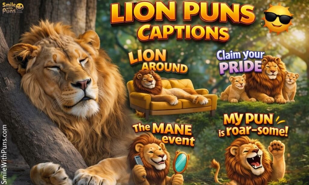 Lion Puns Captions