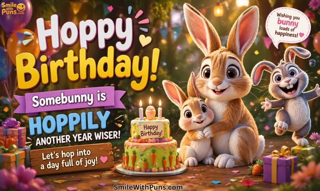 Rabbit Puns Birthday