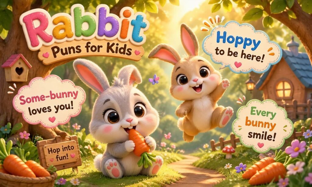 Rabbit Puns for Kids