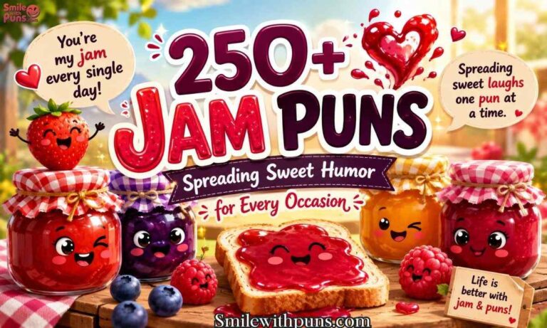 250+ Jam Puns Spreading Sweet Humor for Every Occasion