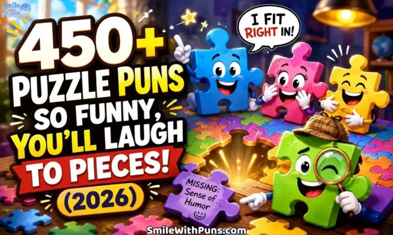 450+ Puzzle Puns So Funny, You'll Laugh to Pieces! (2026)