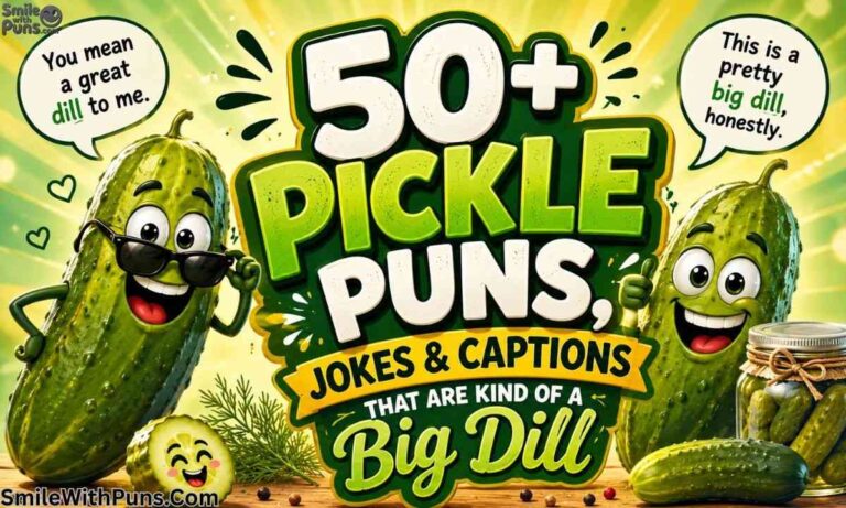 50+Pickle Puns Jokes Captions That Are Kind of a Big Dill