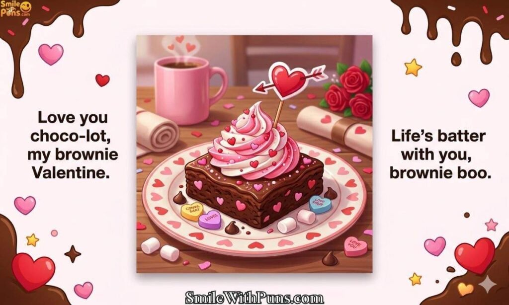 Brownie puns valentines day
