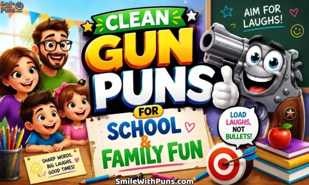 Clean Gun Puns for School & Family Fun