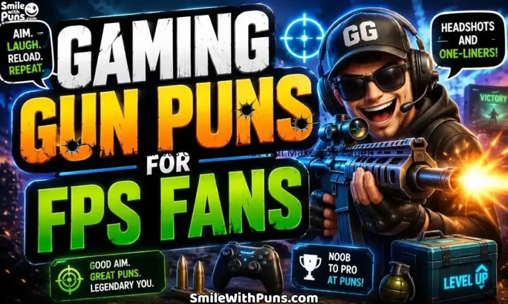 Gaming Gun Puns for FPS Fans