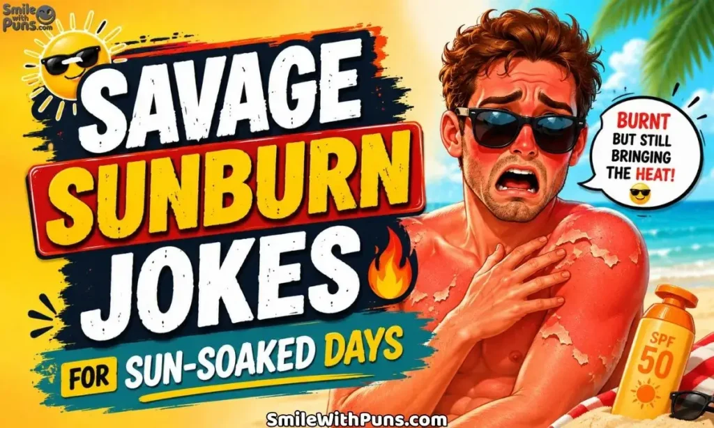 Savage Sunburn Jokes for Sun-Soaked Days