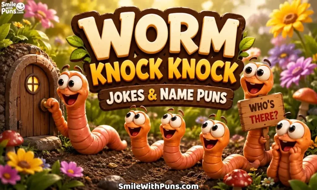 Worm Knock Knock Jokes and Name Puns