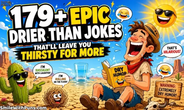 179+ Drier Than Jokes That’ll Leave You Thirsty for More
