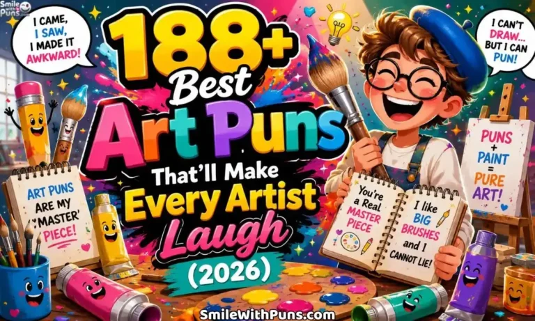 188+ Best Art Puns That’ll Make Every Artist Laugh (2026)