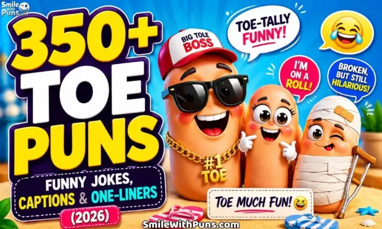350+ Funny Toe Puns, Jokes, Captions & One-Liners (2026)