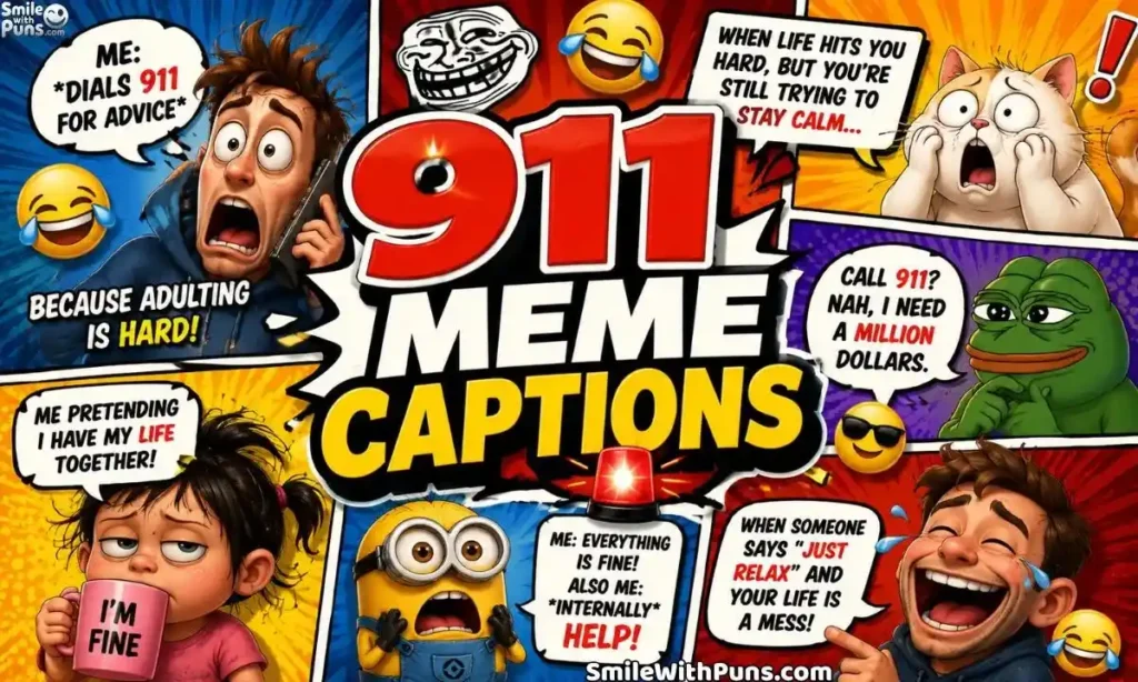911 Meme Captions