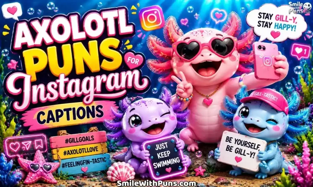 Axolotl Puns for Instagram Captions