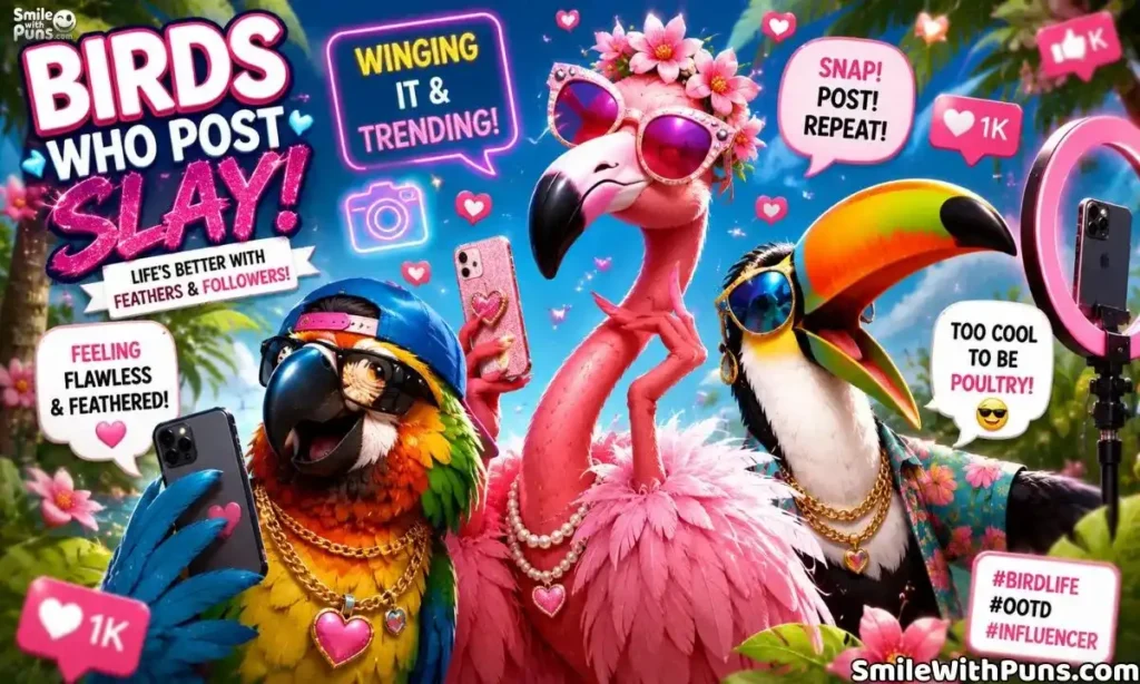 Bird Puns for Instagram and Social Media Captions