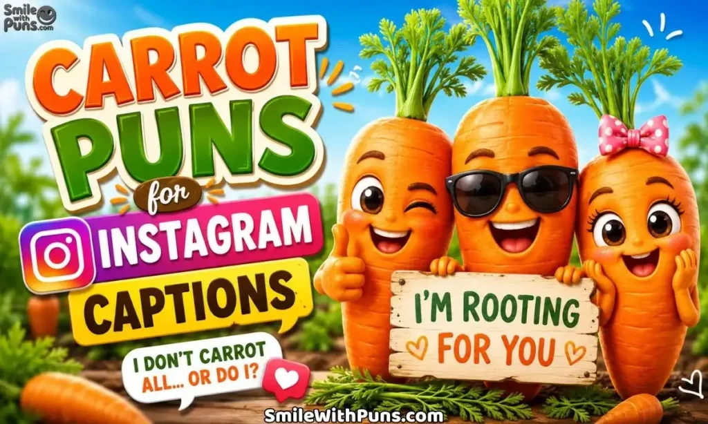 Carrot Puns for Instagram Captions