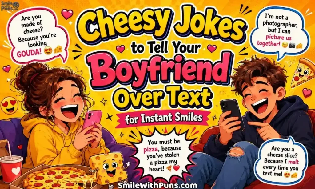 Cheesy Jokes to Tell Your Boyfriend Over Text for Instant Smiles