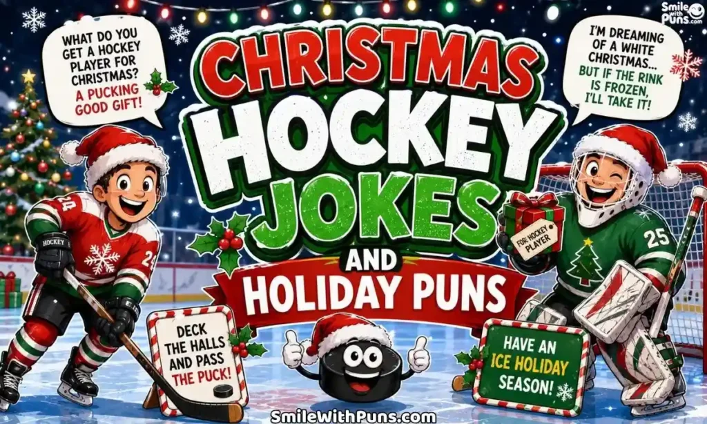Christmas Hockey Jokes and Holiday Puns