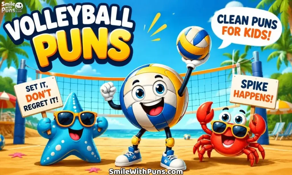 Clean Volleyball Puns for Kids