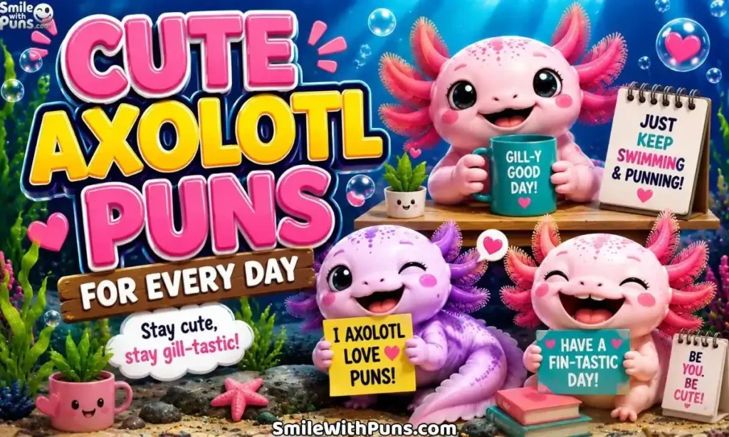 Cute Axolotl Puns for Every Day