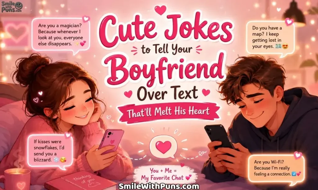 Cute Jokes to Tell Your Boyfriend Over Text That’ll Melt His Heart