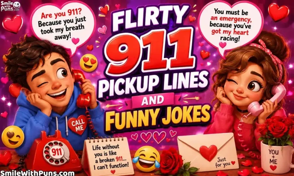 Flirty 911 Pickup Lines and Funny Jokes
