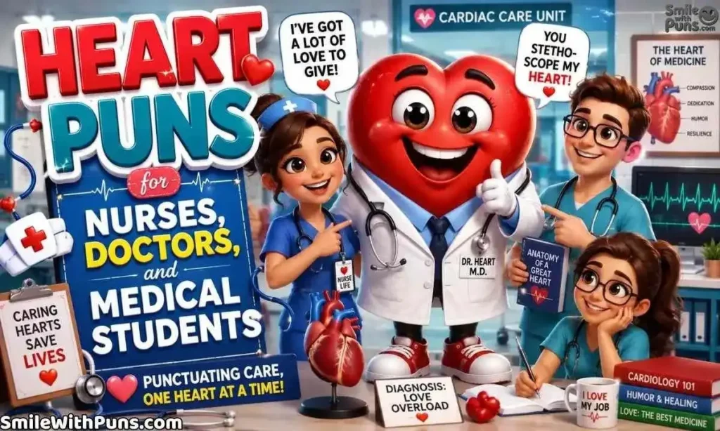 Heart Puns for Nurses Doctors and Medical Students