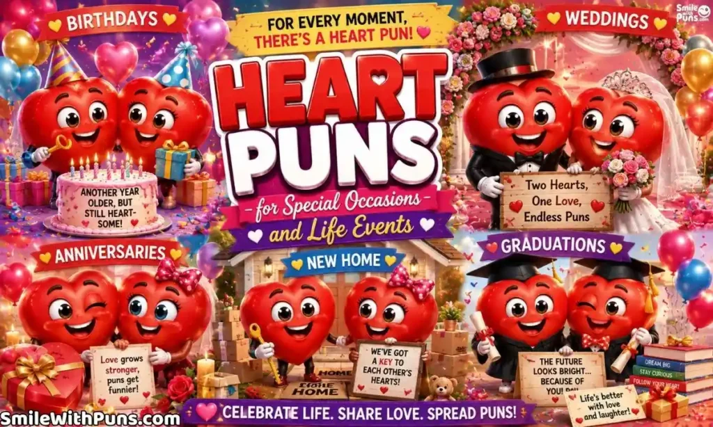 Heart Puns for Special Occasions and Life Events