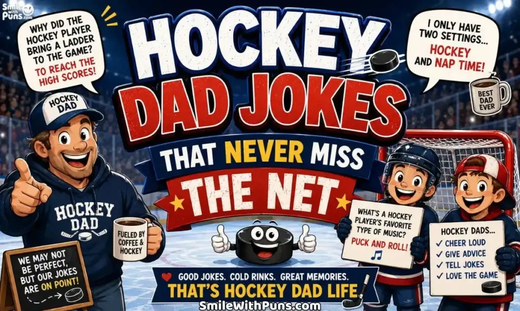 Hockey Dad Jokes That Never Miss the Net