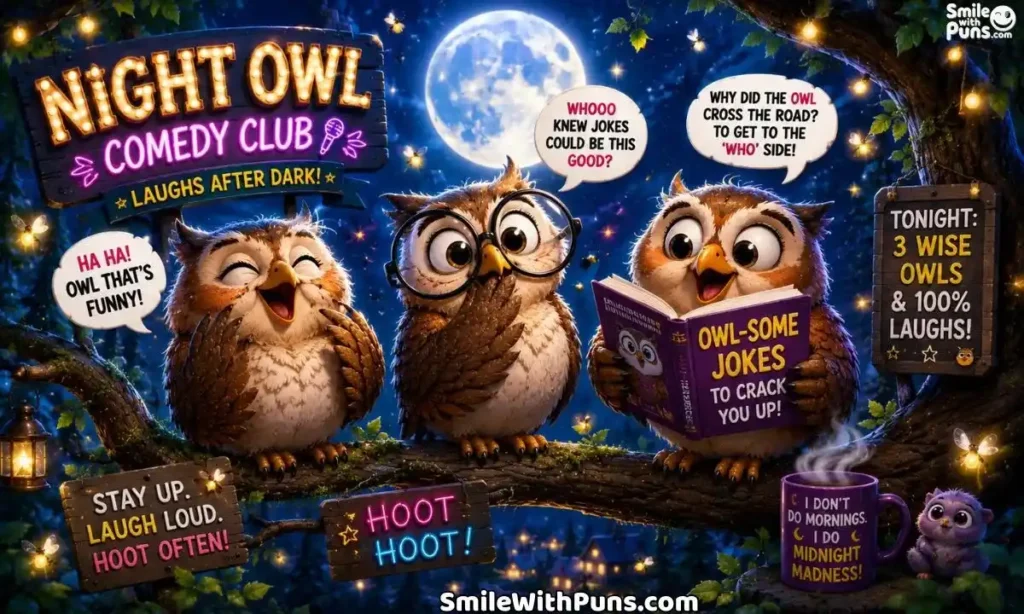 Owl Puns and Nocturnal Bird Humor
