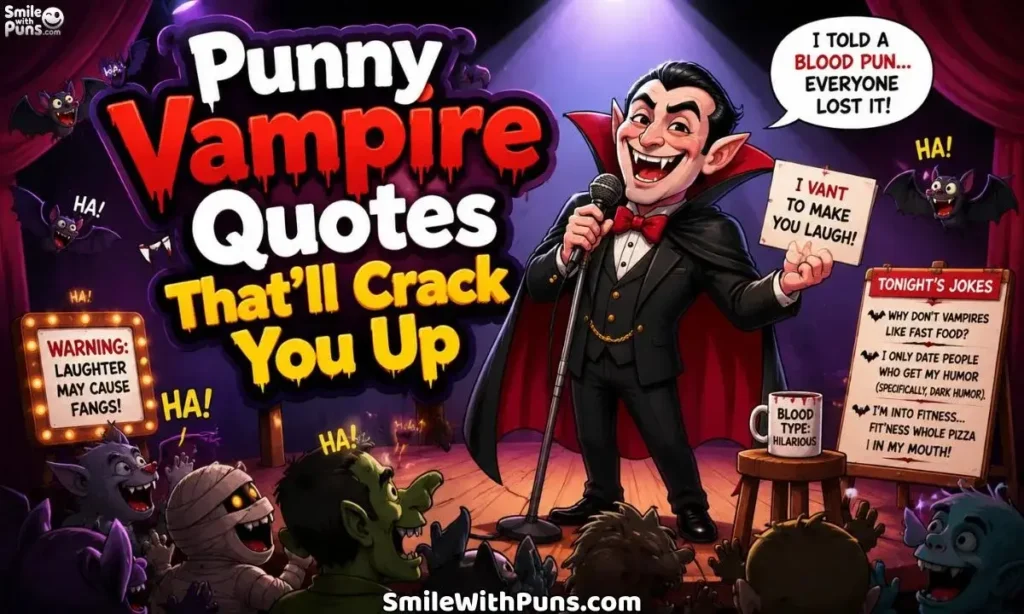 Punny Vampire Quotes That’ll Crack You Up
