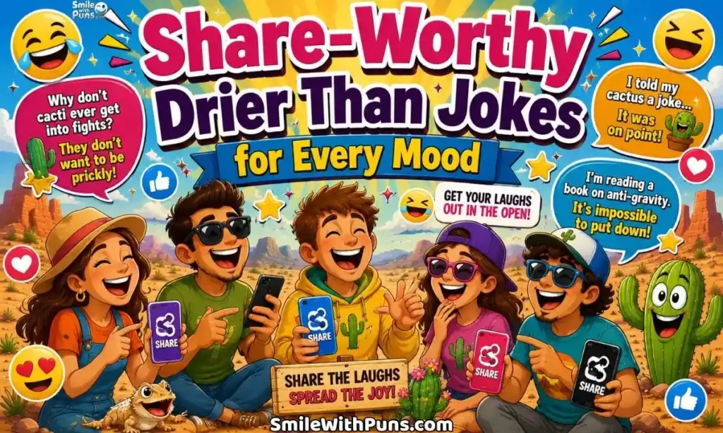 Share-Worthy Drier Than Jokes for Every Mood
