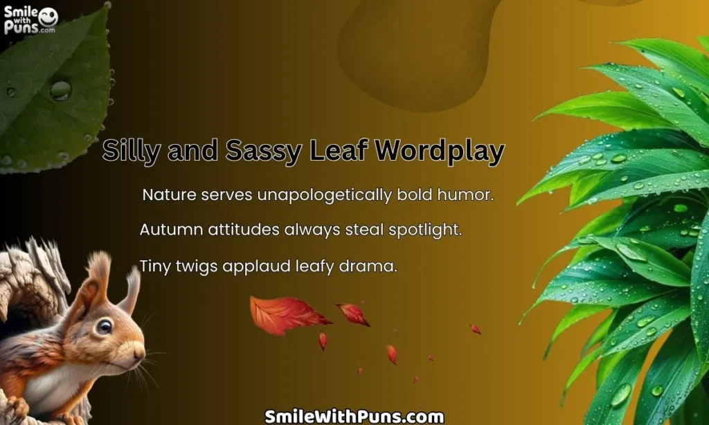 Silly and Sassy Leaf Wordplay