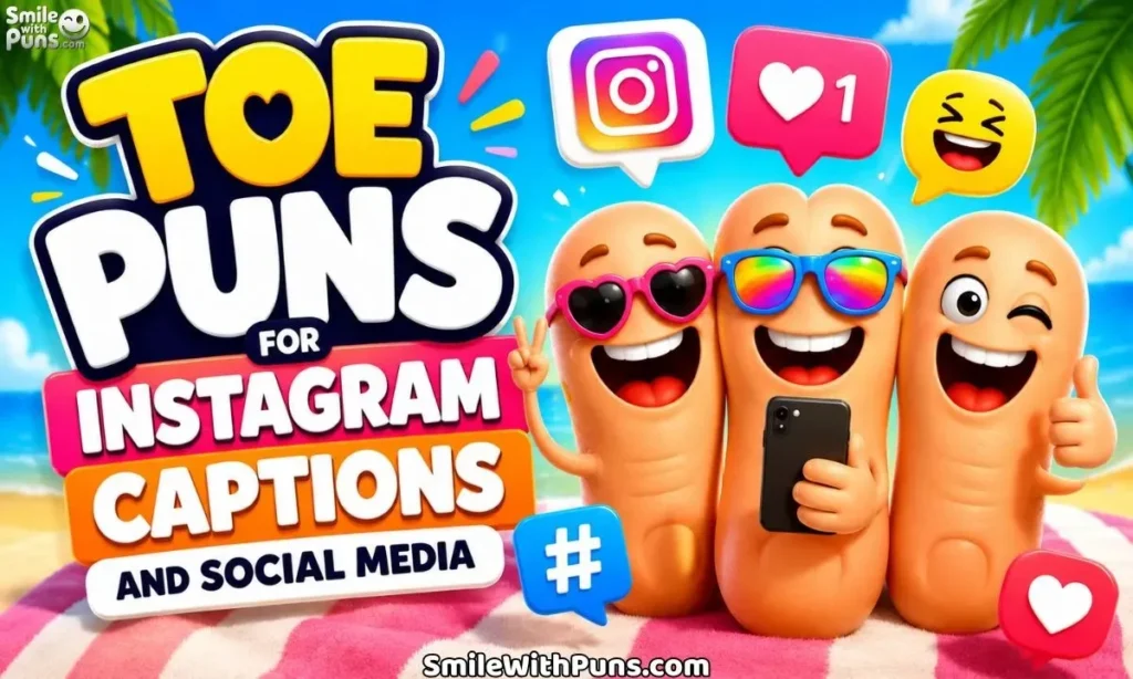 Toe Puns for Instagram Captions and Social Media