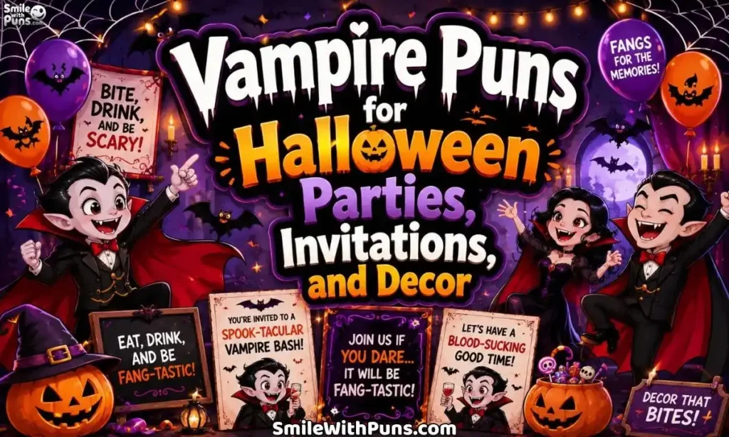Vampire Puns for Halloween Parties
