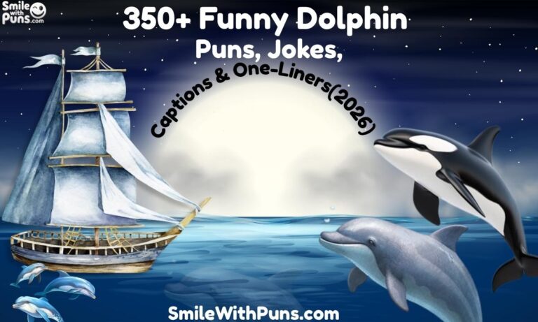 350+ Funny Dolphin Puns, Jokes, Captions & One-Liners(2026)
