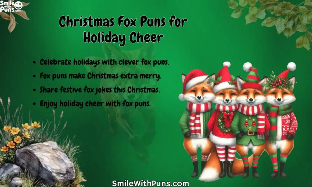 Christmas Fox Puns for Holiday Cheer