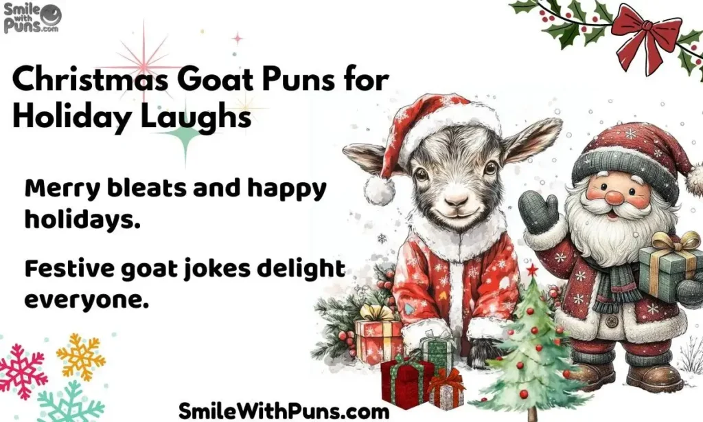 Christmas Goat Puns for Holiday Laughs