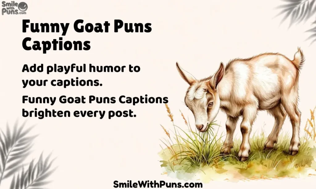 Funny Goat Puns Captions