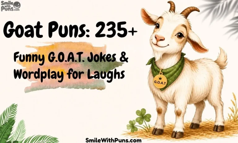 Goat Puns 235+ Funny G.O.A.T. Jokes & Wordplay for Laughs