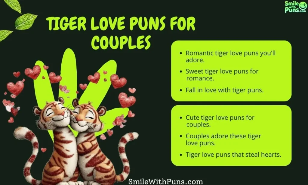 Tiger Love Puns for Couples