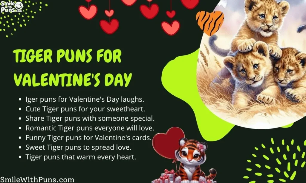 Tiger Puns for Valentine's Day